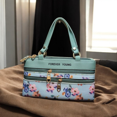 A K Women Blue Sling Bag