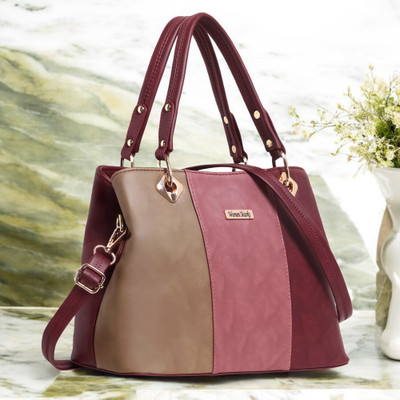 Women Marks Women Maroon, Multicolor Hand-held Bag