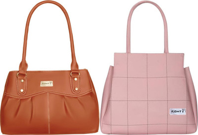Ronty Women Orange, Tan Sling Bag