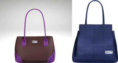 Ronty Women Brown, Purple, Blue Handbag(Pack of: 2)