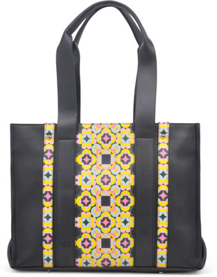 JAV Women Black, Multicolor Tote