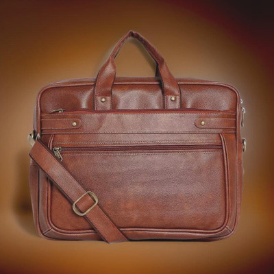 house of common Men & Women Tan Messenger Bag