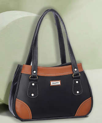 Snappy Women Black, Tan Shoulder Bag
