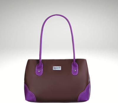 Ronty Women Brown, Purple Handbag