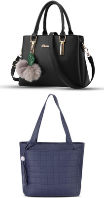 khatushyam collection Women Black, Blue Hobo(Pack of: 2)