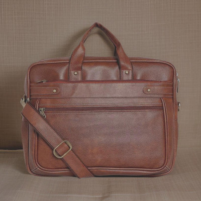 house of common Men & Women Tan Messenger Bag