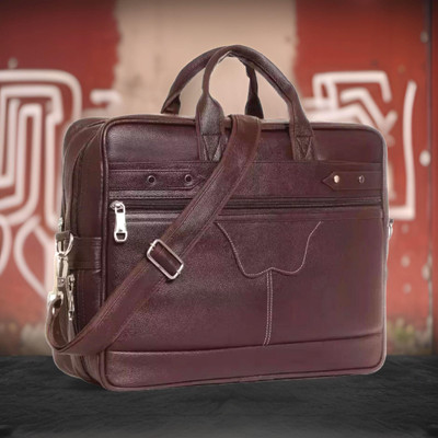 Shivra Men & Women Brown Messenger Bag