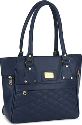 Plama Women Blue, Gold Hand-held Bag