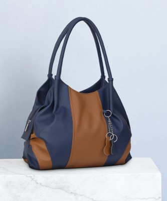 FL first look Women Blue, Tan Shoulder Bag