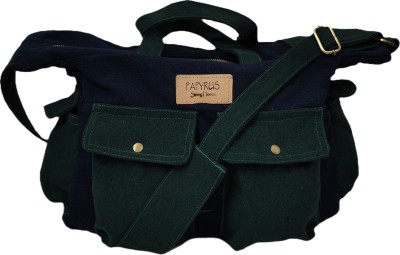 PAPYRUS Men & Women Blue, Green Messenger Bag