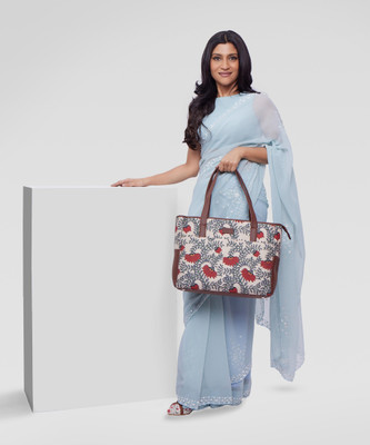 ZOUK Women Red, Beige Tote