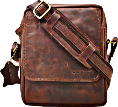 ANNODYNE Men Brown Messenger Bag