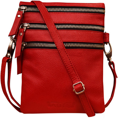 ABYS Men & Women Red Messenger Bag