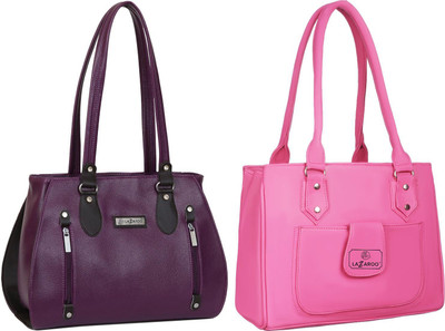 Lazzaroo Women Purple, Pink Shoulder Bag