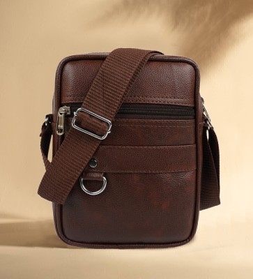 TUFH Men & Women Brown Messenger Bag