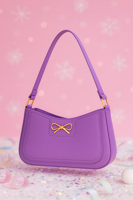 Baespice Purple Shoulder Bag GlamBow Purple Shoulder Handbag(Pack of 19)