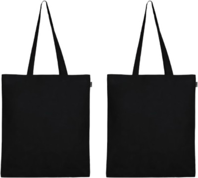 prageet Women Black Tote(Pack of: 2)