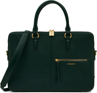 Miraggio Men & Women Green Messenger Bag