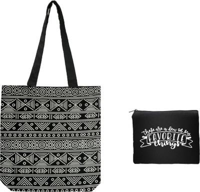 ecoek Women Black Tote(Pack of: 2)