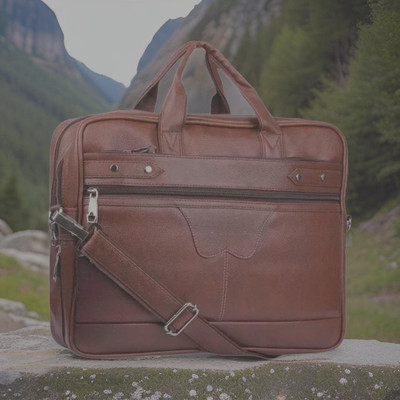 house of common Men & Women Tan Messenger Bag