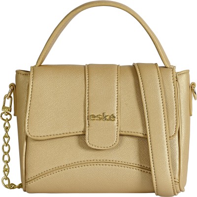 eske Women Gold Satchel