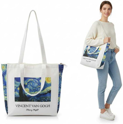 SAVIE Women White, Blue Tote