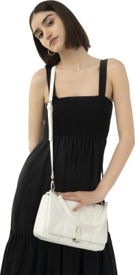 Miraggio Women White Sling Bag