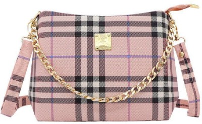 SHRESHTHU CREATION Pink Messenger Bag The Jute Cresento moon shape Ultra premium Sling bag