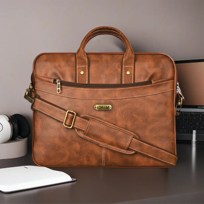 LOREM Men Tan Messenger Bag