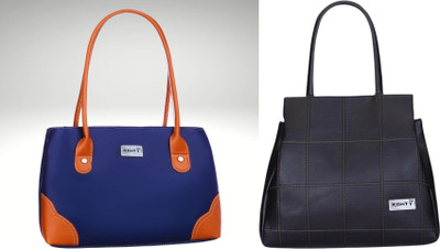 Ronty Women Blue, Black Handbag