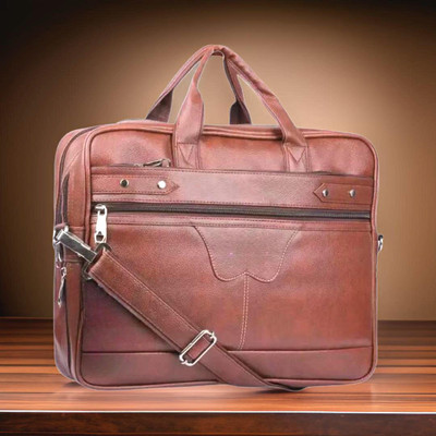 house of common Men & Women Tan Messenger Bag