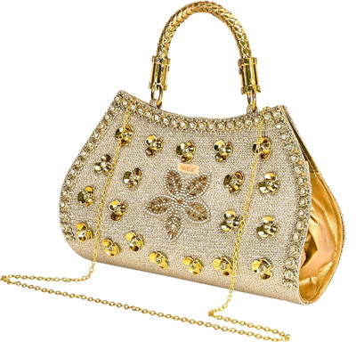 NAVELA Women Gold Satchel