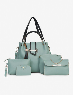 Fargo Women Green Hand-held Bag