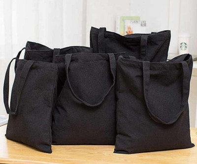 prageet Women Black Tote(Pack of: 4)