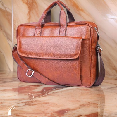 JairaJ Men & Women Tan Messenger Bag