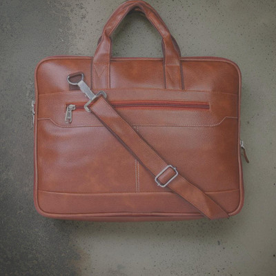 house of common Men & Women Tan Messenger Bag