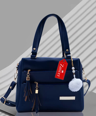 Zaxcer Women Blue Satchel