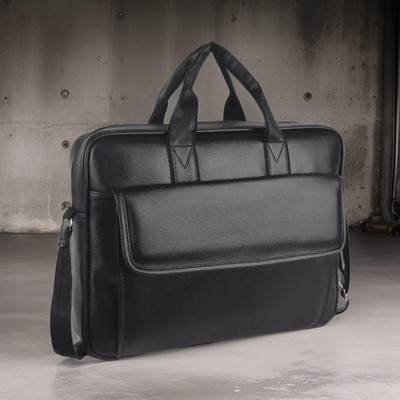 house of common Men & Women Black Messenger Bag