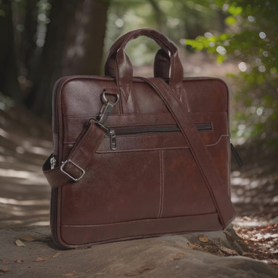 Shivra Men & Women Brown Messenger Bag