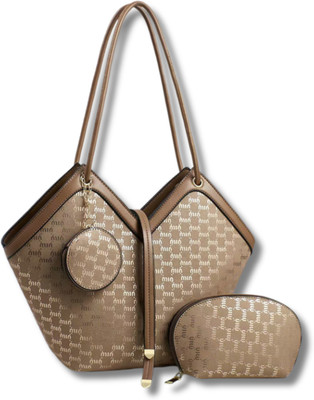 ZELION Women Brown Handbag