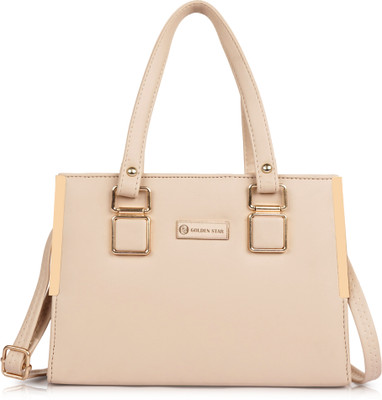 Golden Star Women Beige Messenger Bag