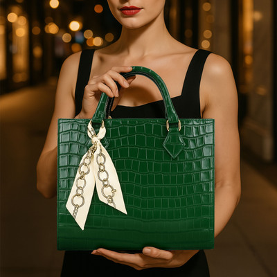 Trendz Firenze Green Tote modern tote bag will complete your fashionable look.