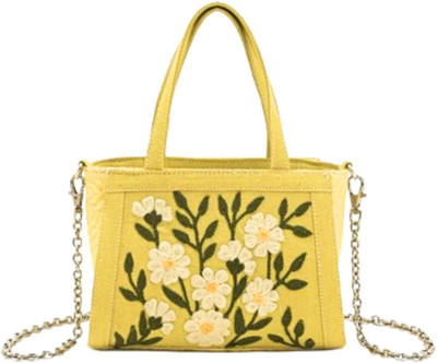 Boho Girl Women Yellow Sling Bag