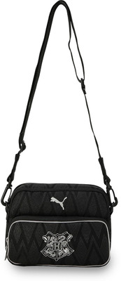 PUMA Men & Women Black Messenger Bag