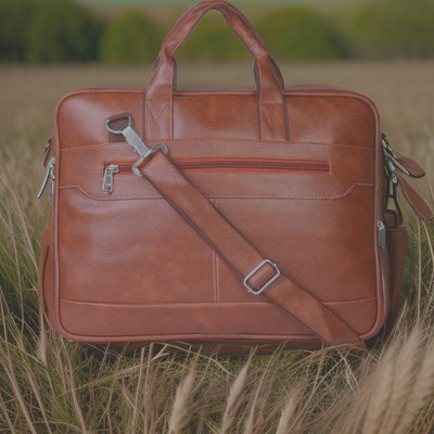 Shivra Men & Women Tan Messenger Bag