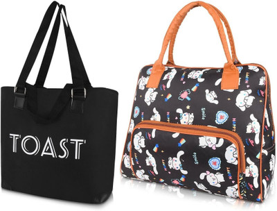 HBC Women Black, Black Shoulder Bag(Pack of: 2)