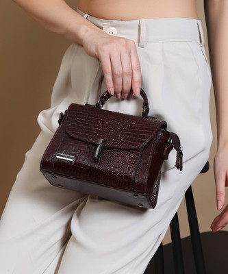 SCRUMBLER Women Brown Satchel