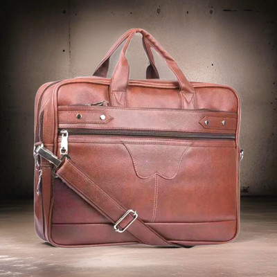 Shivra Men & Women Tan Messenger Bag