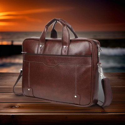 Shivra Men & Women Brown Messenger Bag