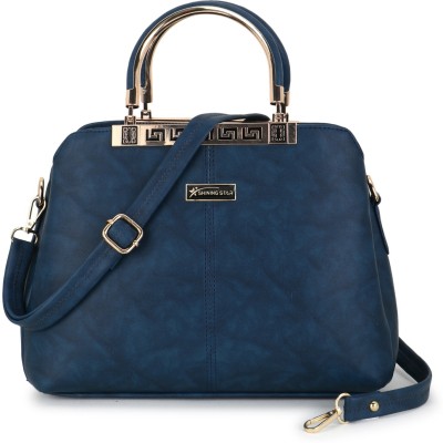 Shining star Women Blue Hand-held Bag